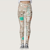Woorden van liefde leggings (Voorkant)