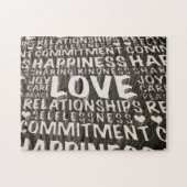 Woorden van liefde legpuzzel (Horizontaal)