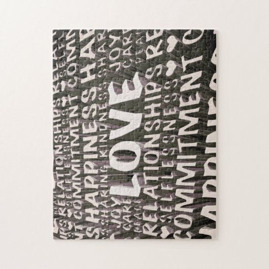Woorden van liefde legpuzzel (Verticaal)