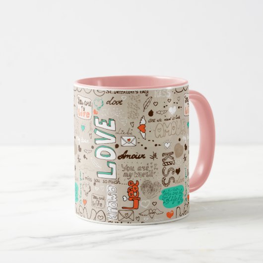 Woorden van liefde mok (Voorkant rechts)