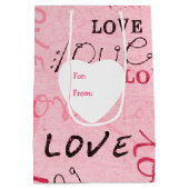 Woorden van Liefde Persoonlijke Valentijn Medium Cadeauzakje (Achterkant)