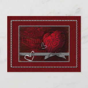 Woorden van liefde Red Hearts Briefkaart