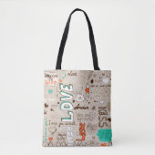 Woorden van liefde tote bag (Voorkant)