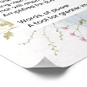 Woorden van macht verheffen gedicht poster (Hoek)