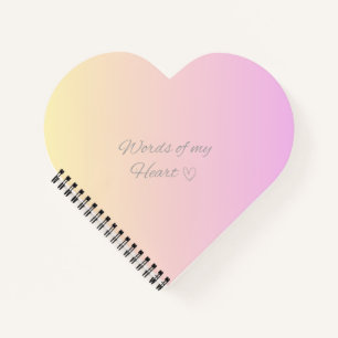 "woorden van mijn hart",Spiral Notebook Notitieboek