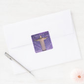 woorden van motieven vierkante sticker (Envelop)
