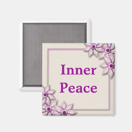 Woorden van motivatie-innerlijke vrede magneet (Voorkant / Achterkant)