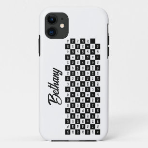 woorden van twee letters zwart en wit Intl versie iPhone 11 Hoesje
