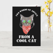 Woorden van verjaardagsadvies van een grappige Coo Kaart (Gele Bloem)