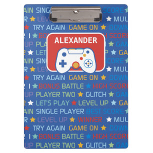 Woorden van videogames klembord