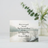 Woorden van Wijsheid Briefkaart (Staand voorkant)