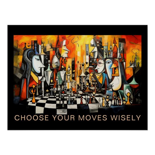 Woorden van Wijsheid Schaken Perfect Poster (Voorkant)