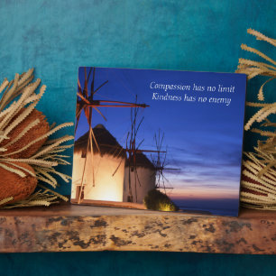 Woorden van wijsheid Tabletop Plaque met Easel Fotoplaat