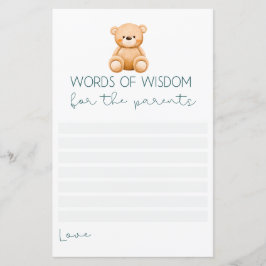 Woorden van wijsheid | Teddy Bear Baby Jongen Douc