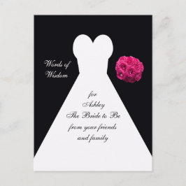Woorden van Wijsheid voor Bride Post Kaart - Bruid