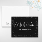 Woorden van Wijsheid Wiskunde Afstuderen Adviseren Informatiekaartje