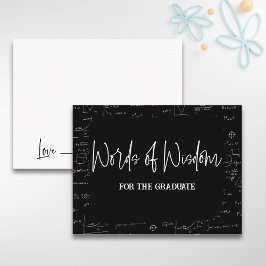 Woorden van Wijsheid Wiskunde Afstuderen Adviseren Informatiekaartje