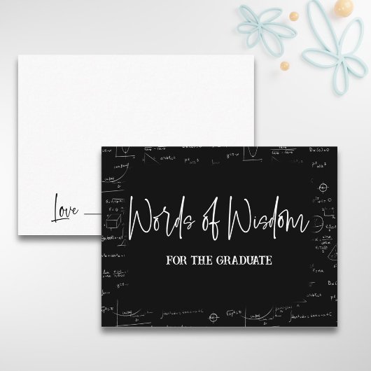 Woorden van Wijsheid Wiskunde Afstuderen Adviseren Informatiekaartje