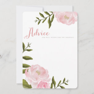 Woorden van Wisdom Advice Kaarten afstuderen