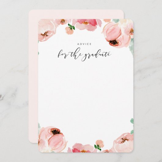 Woorden van Wisdom Advice Kaarten afstuderen (Voorkant / Achterkant)