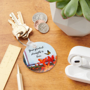 Woorden van Wisdom Button Sleutelhanger