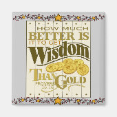 Woorden van Wisdom Magnet (Voorkant)