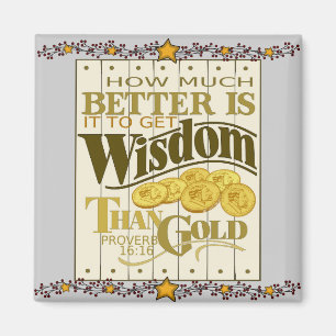 Woorden van Wisdom Magnet