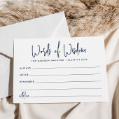 Woorden van Wisdom Navy Afstuderen Advies Kaarten