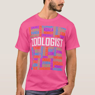 woorden van zoöloog t-shirt