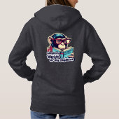 Woorden veroveren in mijn pyjama als grappig cadea hoodie (Achterkant)