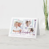 Woorden voor Best Grandma Ever Elke gelegenheid Fo Kaart (Voorkant)