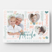 Woorden voor Beste Abuela Ooit Kleinkinderen Fotoc Fotoplaat (voorkant)