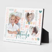 Woorden voor Beste Abuela Ooit Kleinkinderen Fotoc Fotoplaat (Zijkant)