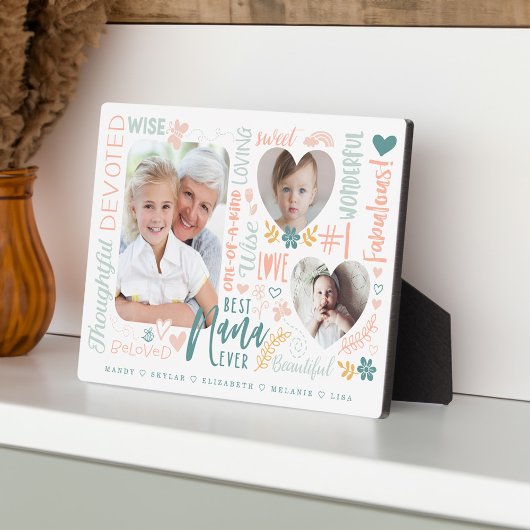 Woorden voor Beste Oma Ooit Kleinkinderen Fotocoll Fotoplaat