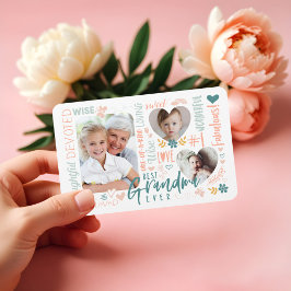 Woorden voor de beste Grandma Ever Grandchild Phot Magneet