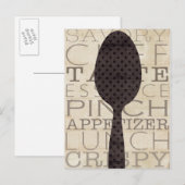 Woorden voor de Keuken Briefkaart (Voorkant / Achterkant)