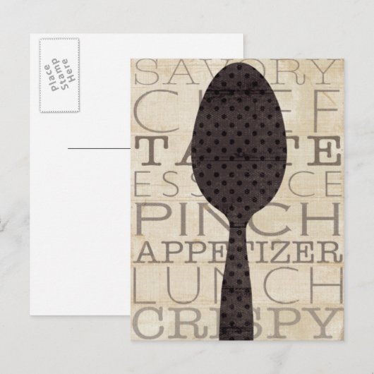 Woorden voor de Keuken Briefkaart (Voorkant / Achterkant)