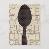 Woorden voor de Keuken Briefkaart (Voorkant)