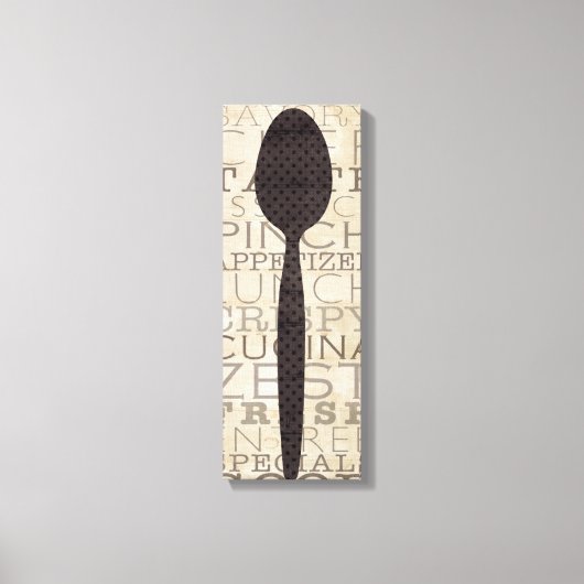 Woorden voor de Keuken Canvas Afdruk (Voorkant)