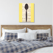 Woorden voor de Keuken Canvas Afdruk (Insitu (Slaapkamer))