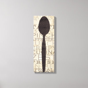 Woorden voor de Keuken Canvas Afdruk