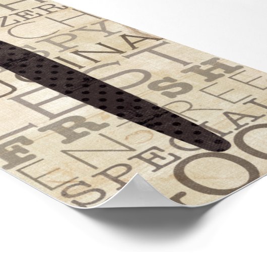 Woorden voor de Keuken Poster (Hoek)