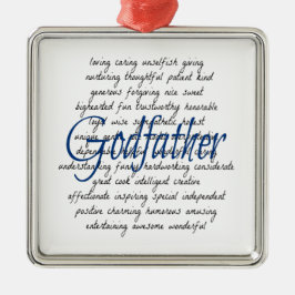Woorden voor Godfather Metalen Ornament