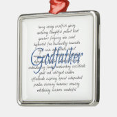 Woorden voor Godfather Metalen Ornament (Links)