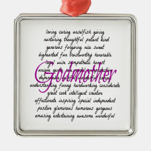 Woorden voor Godmother Metalen Ornament