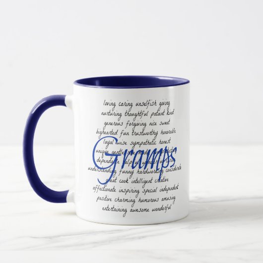 Woorden voor Gramps Mok (Links)