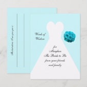 Woorden voor Kaarten van het huwelijk (Voorkant / Achterkant)