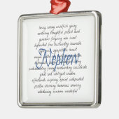 Woorden voor neef metalen ornament (Links)