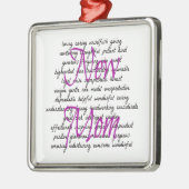 Woorden voor nieuwe mama metalen ornament (Links)