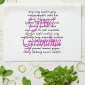 Woorden voor oma theedoek (Gevouwen)